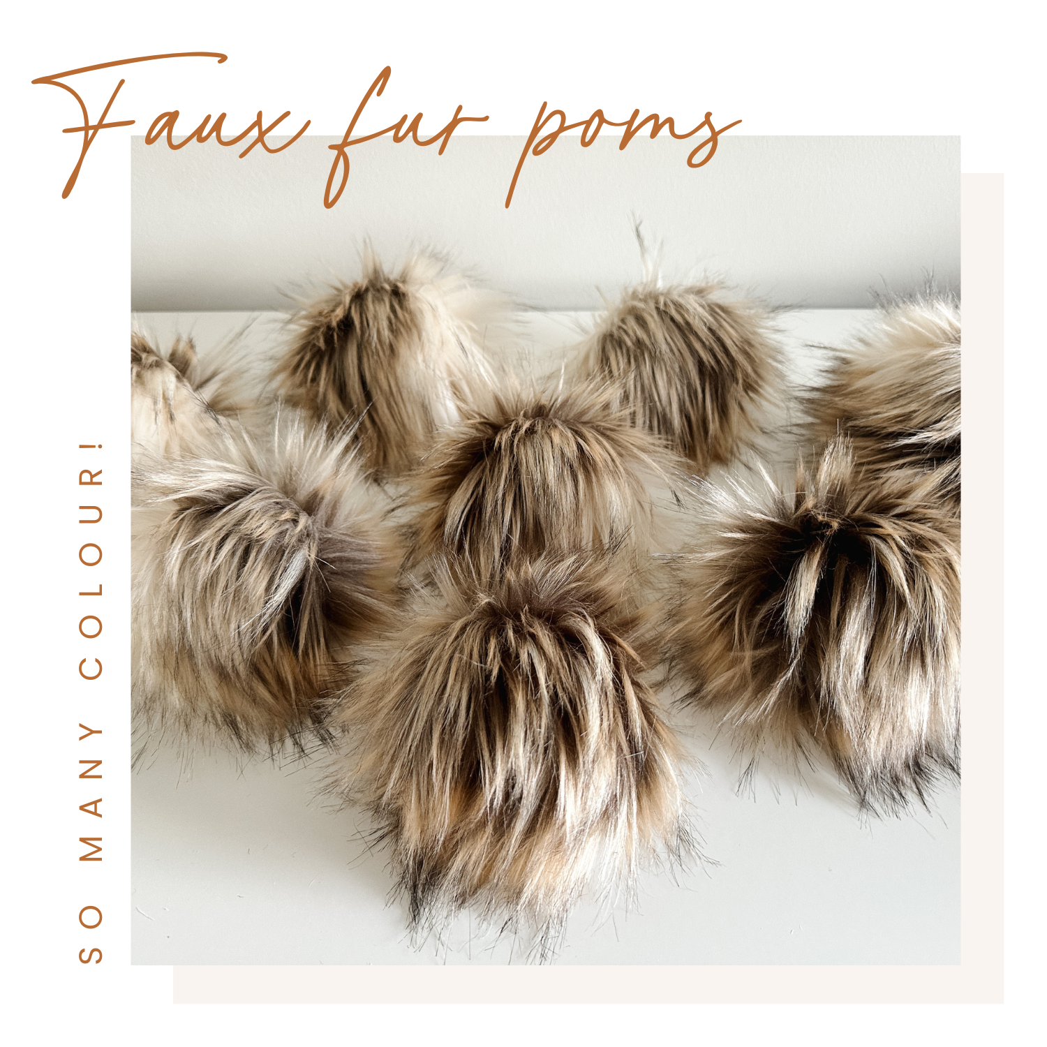 Faux Fur Pompoms – CJ Dsgn