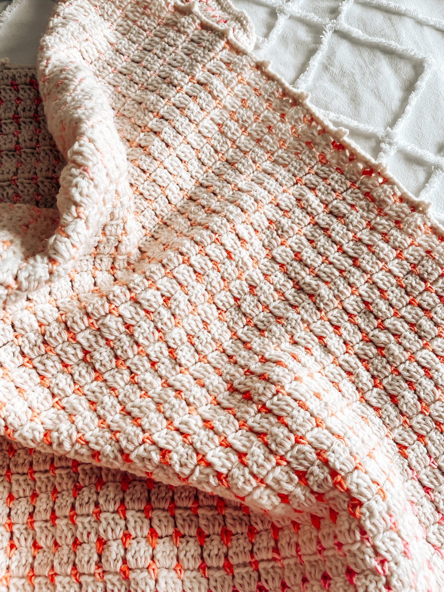Cloud Blanket, Worsted weight version - Crochet Pattern