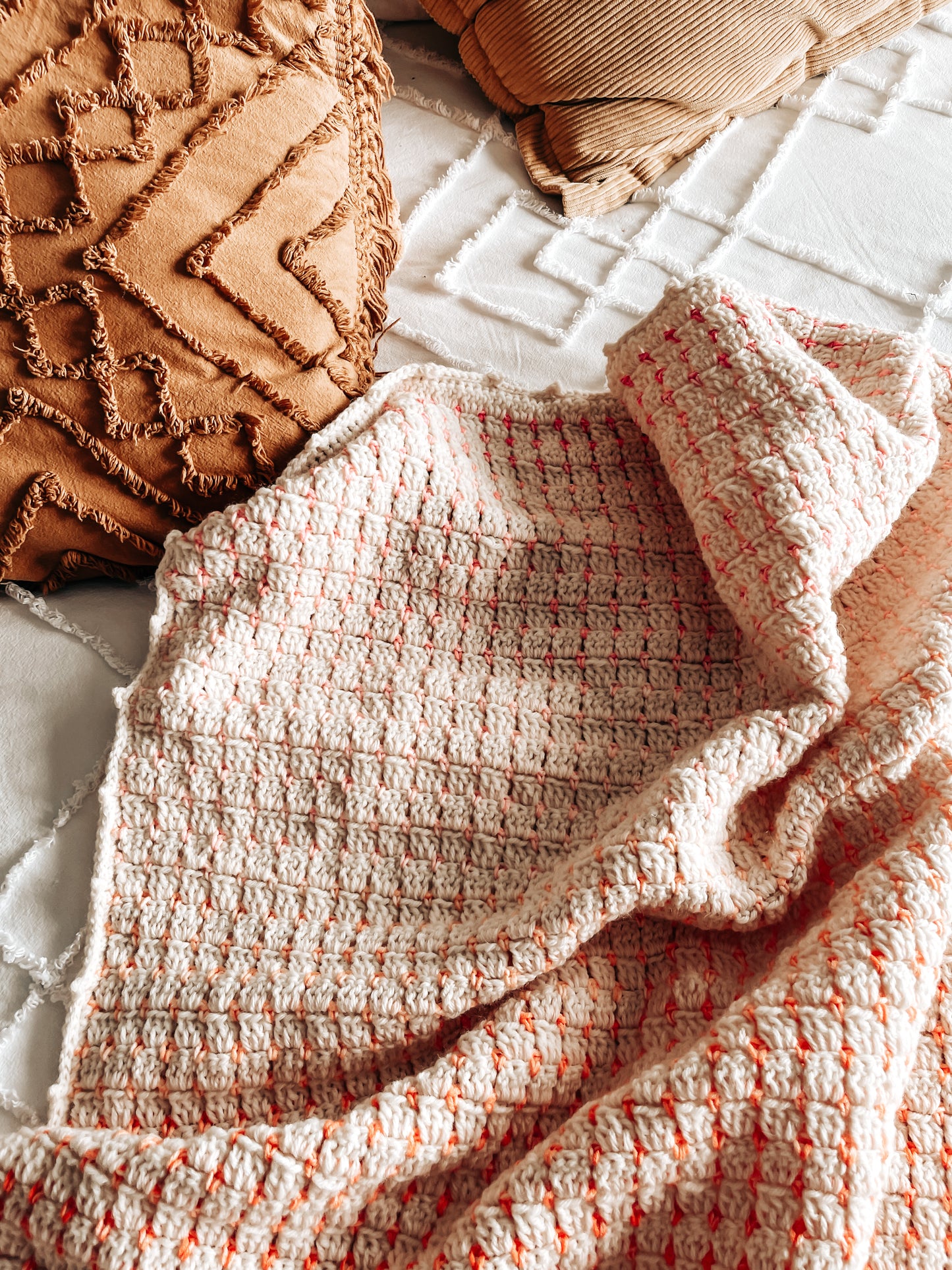 Cloud Blanket, Worsted weight version - Crochet Pattern