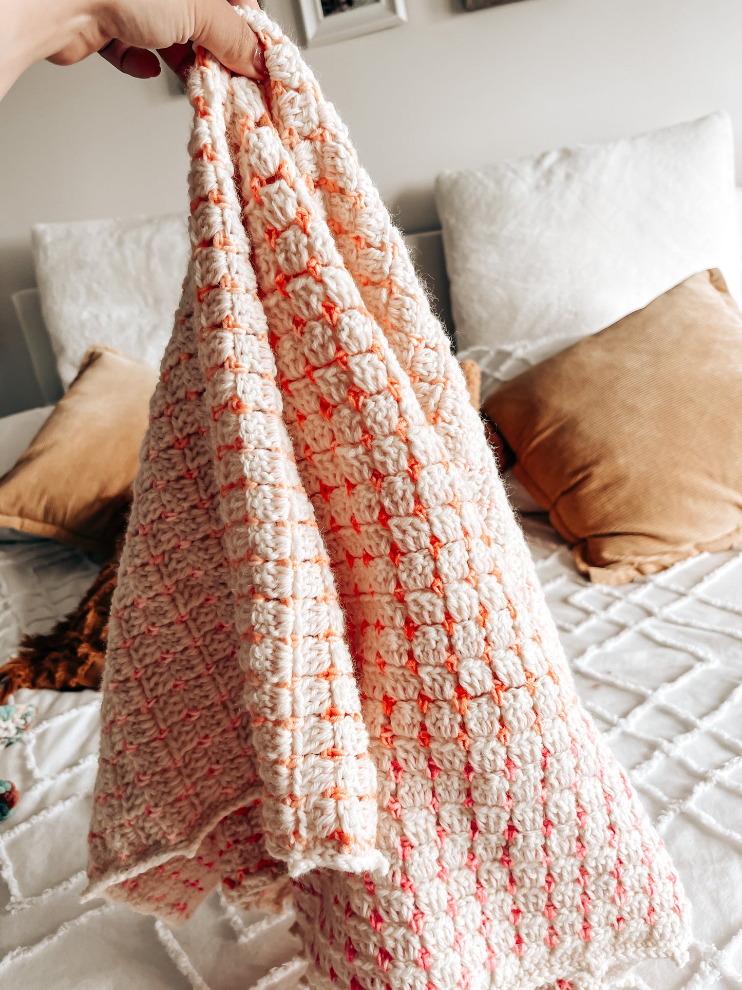Cloud Blanket, Worsted weight version - Crochet Pattern