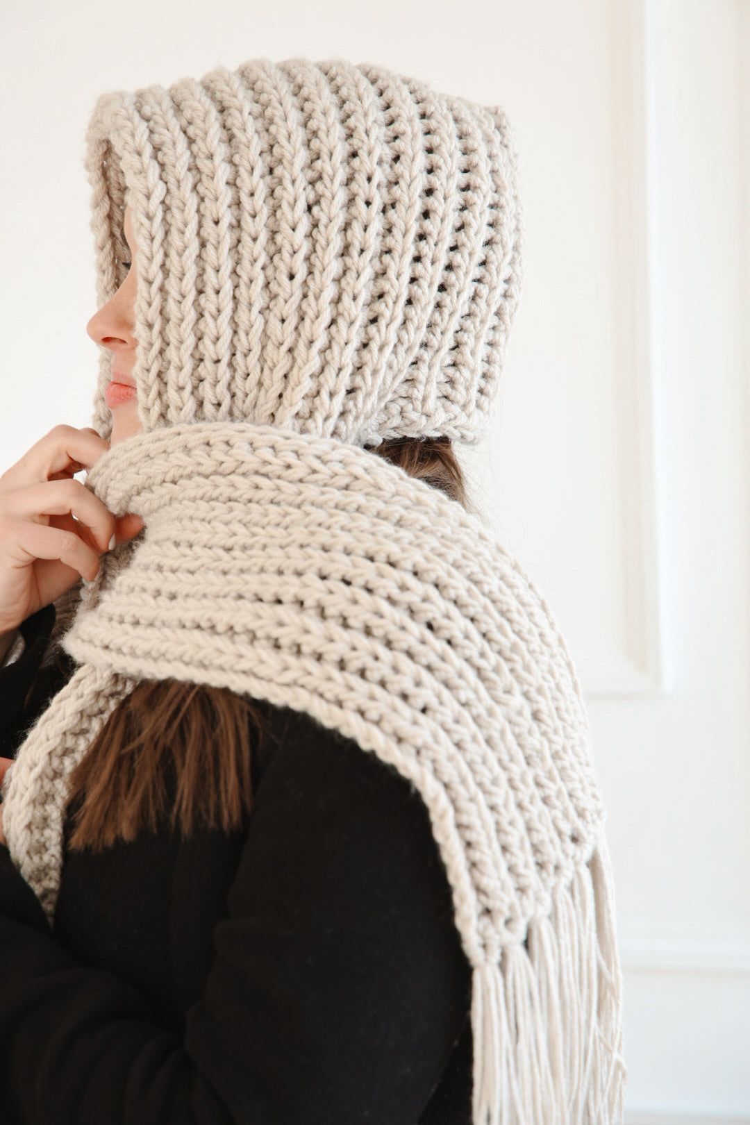 Andes Hooded Scarf – Crochet Pattern