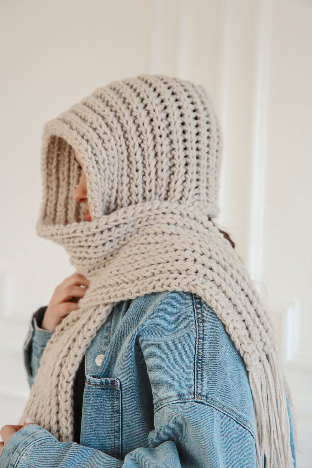 Andes Hooded Scarf – Crochet Pattern
