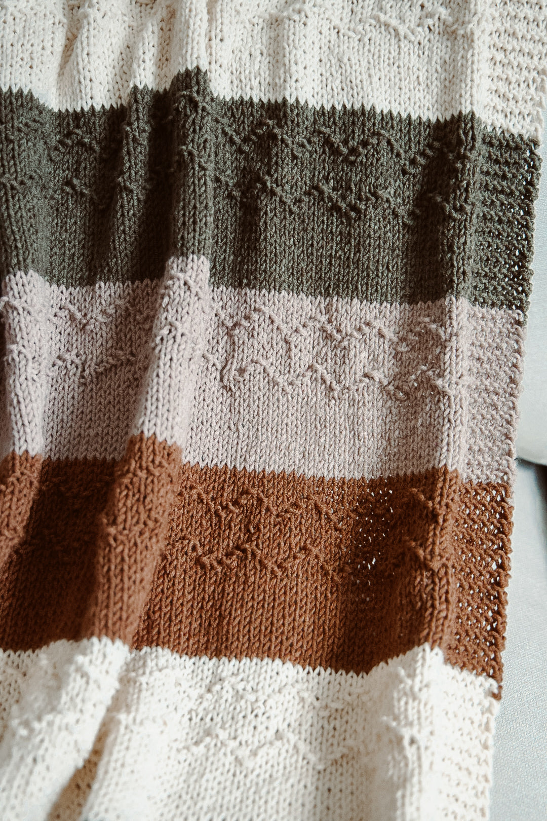Mountain Ridge Blanket - Knitting Pattern