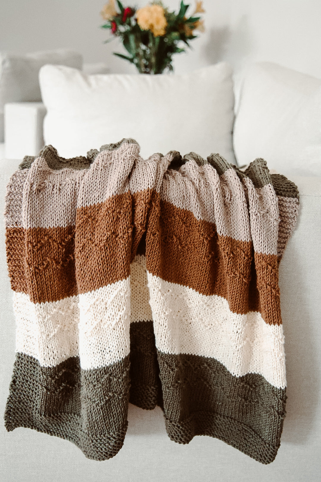 Mountain Ridge Blanket - Knitting Pattern