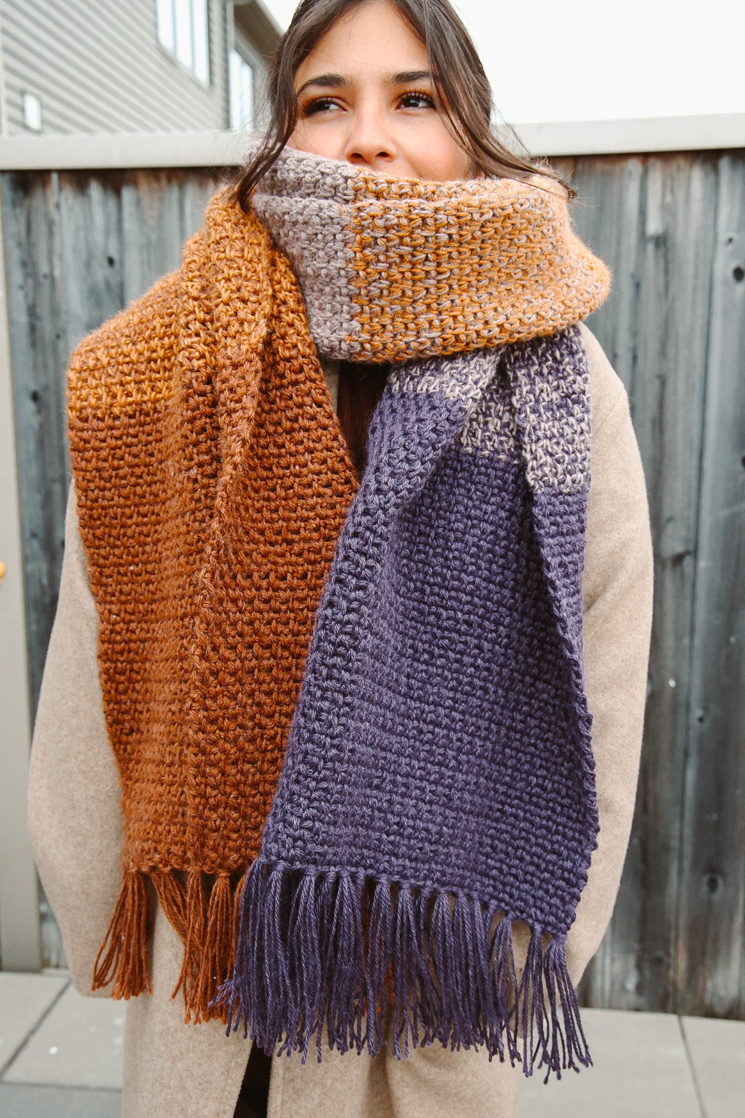 Winterwish Blanket Scarf - Crochet Pattern
