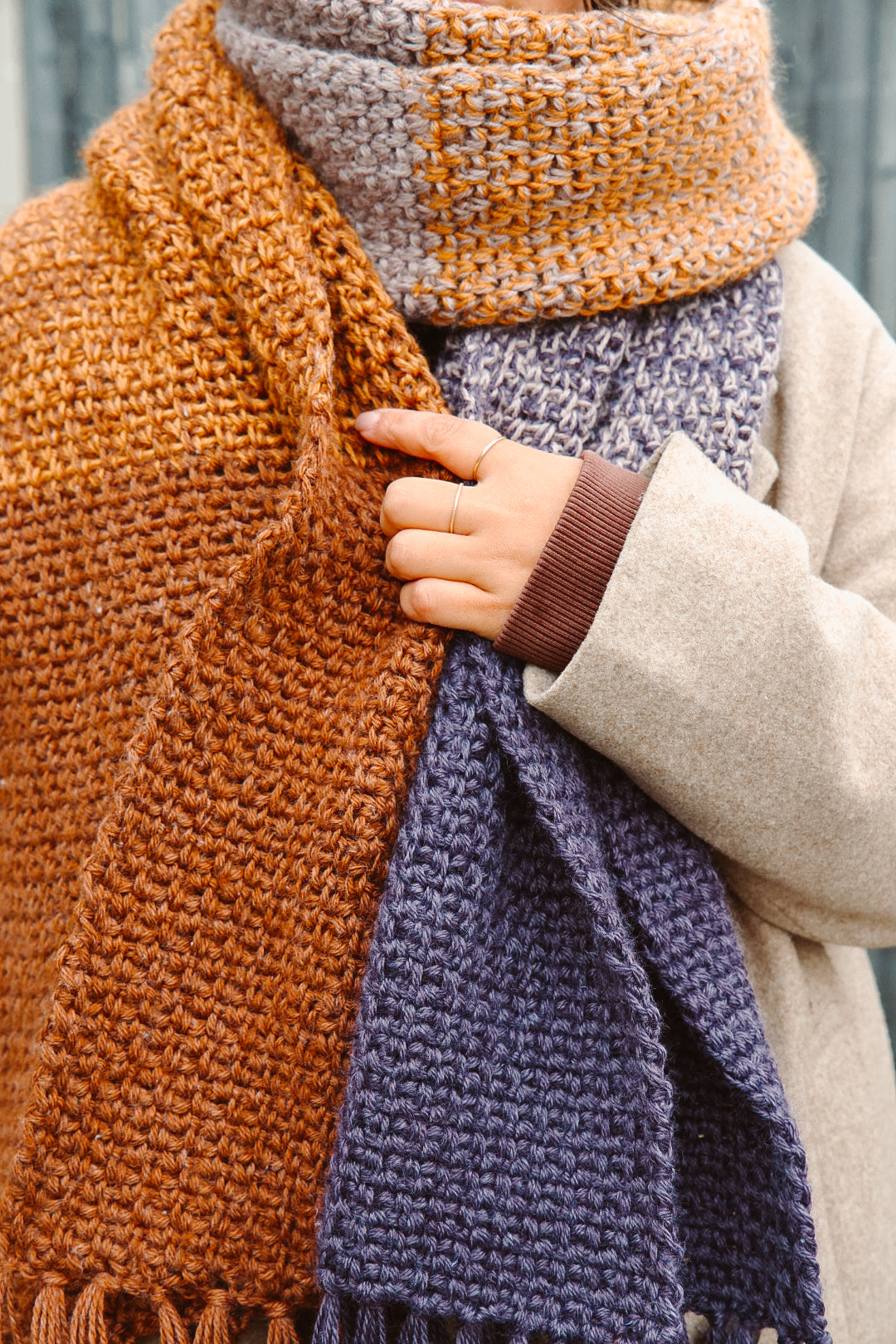 Winterwish Blanket Scarf - Crochet Pattern