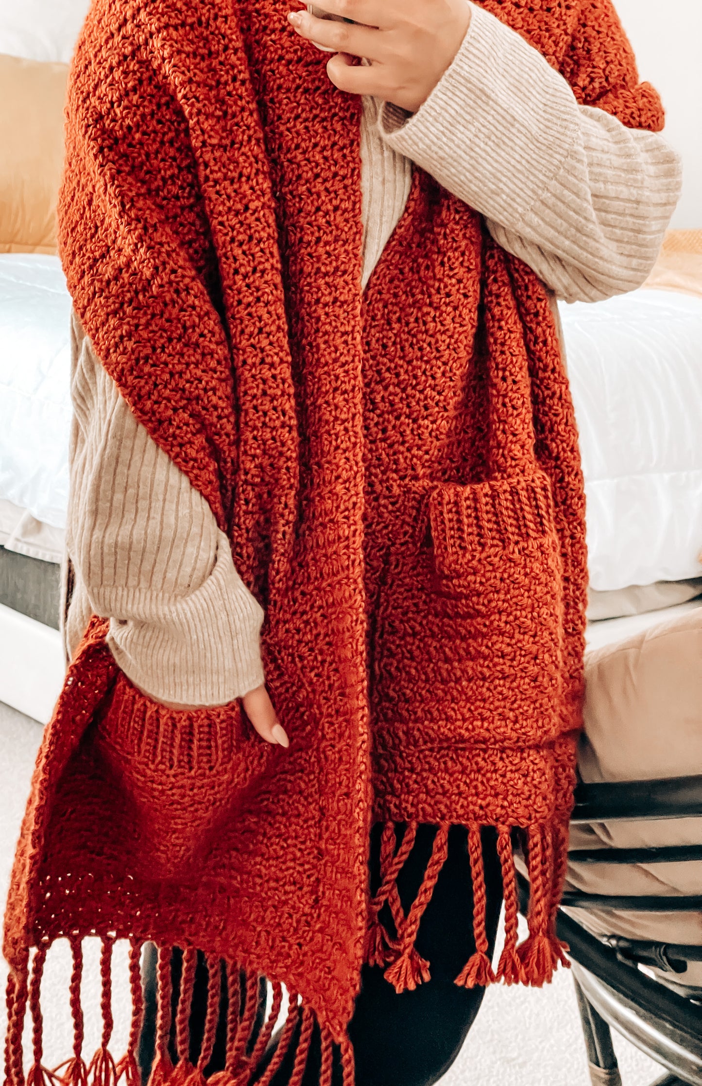 The Amber Blanket Scarf - Crochet Pattern