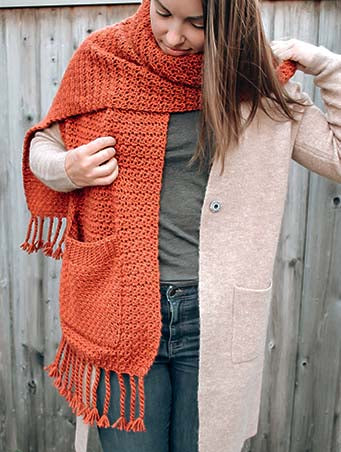 The Amber Blanket Scarf - Crochet Pattern