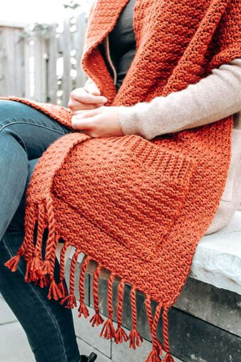 The Amber Blanket Scarf - Crochet Pattern