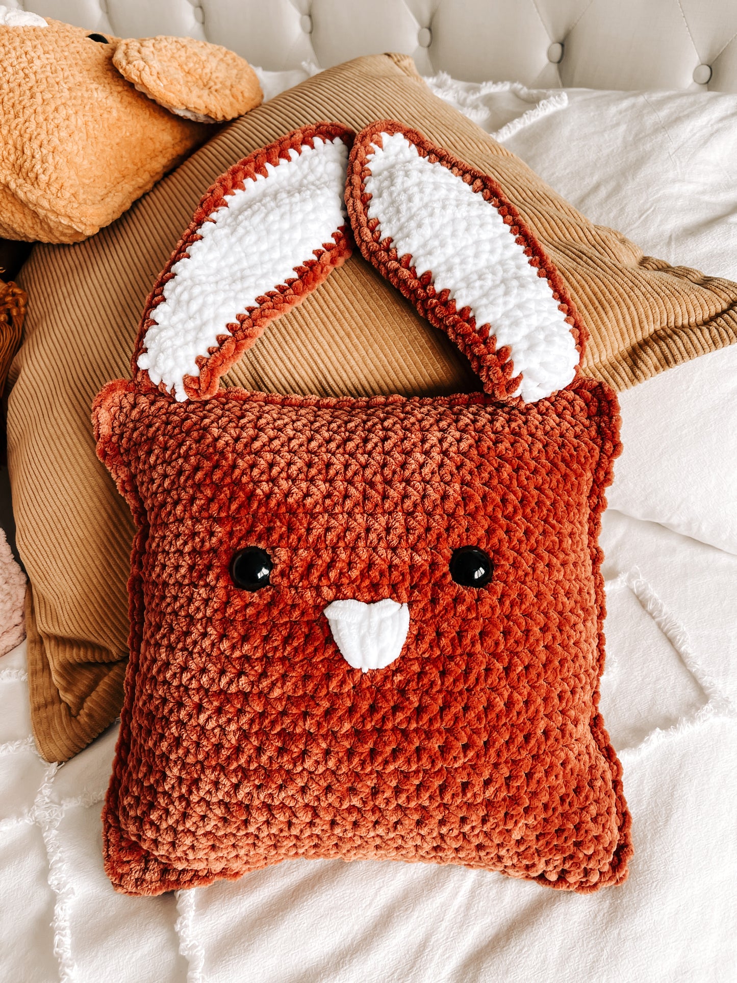 Sweet Bunny Pillow Crochet Pattern - Mini