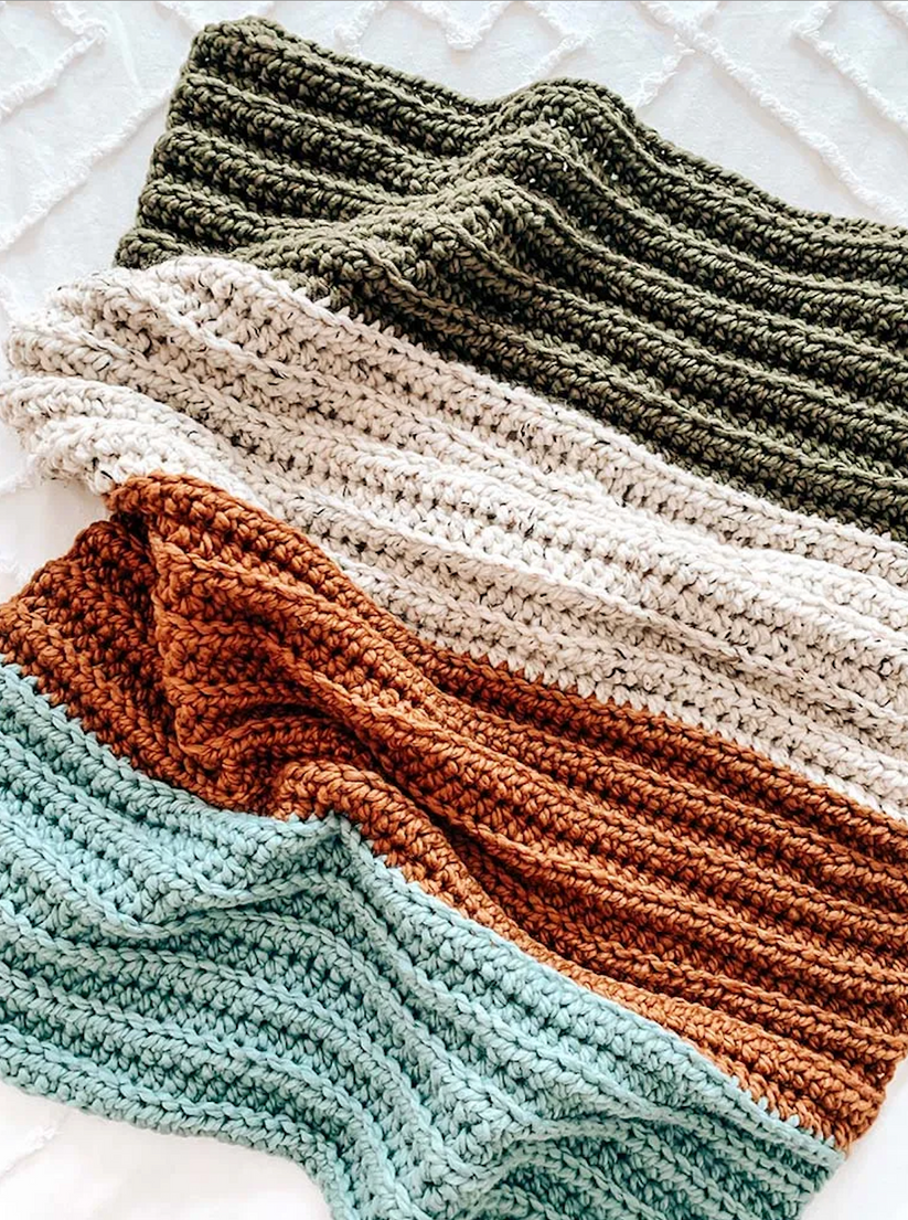 Colorblock Blanket – Crochet Pattern – CJ Dsgn