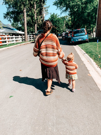 Riverbed Cardigan Junior - Crochet Pattern