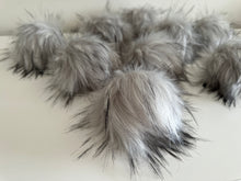 Load image into Gallery viewer, Silver Fox – Faux Fur Pompom
