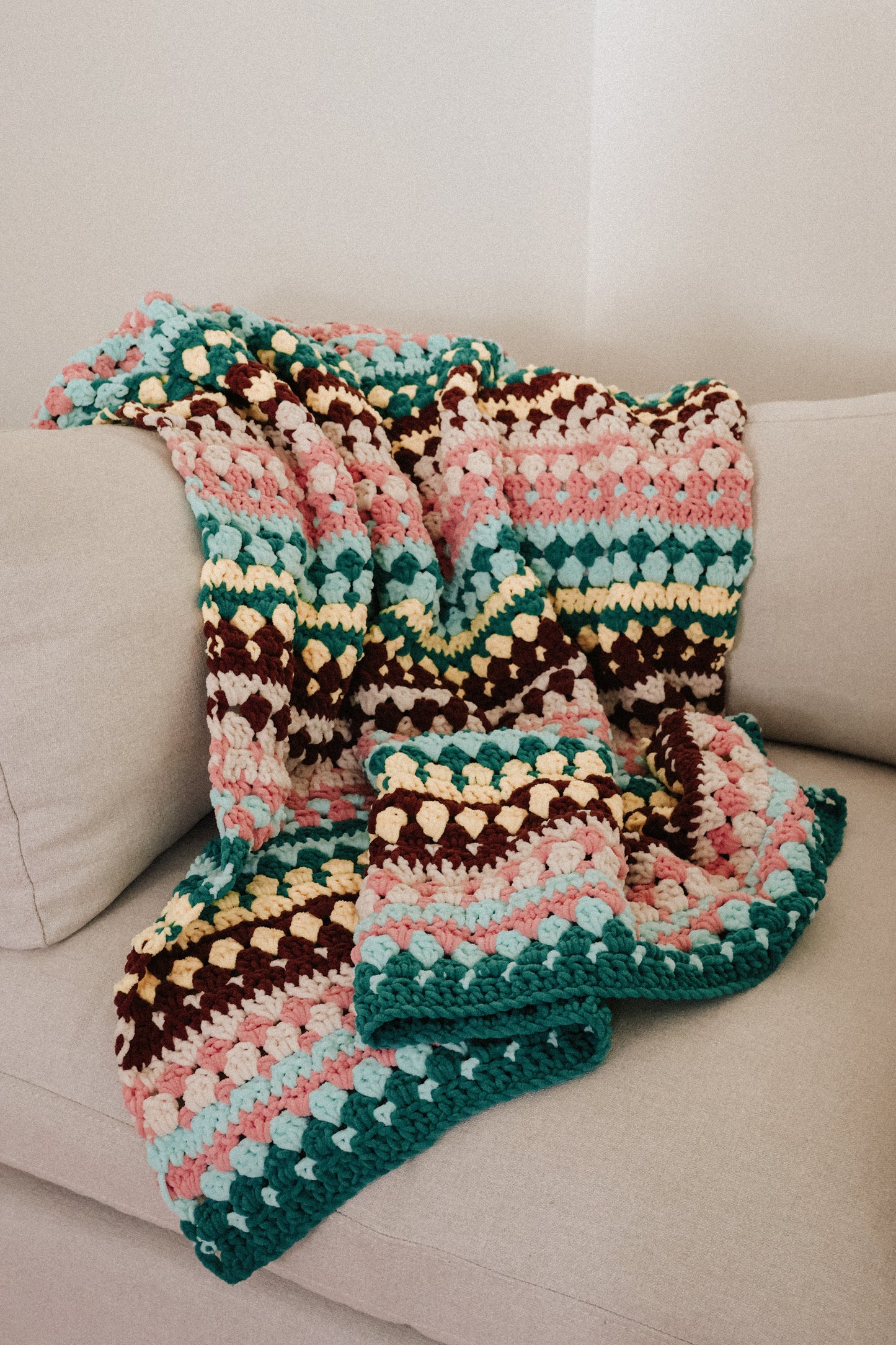 Riverbed Blanket, Bulky Version - Crochet Pattern