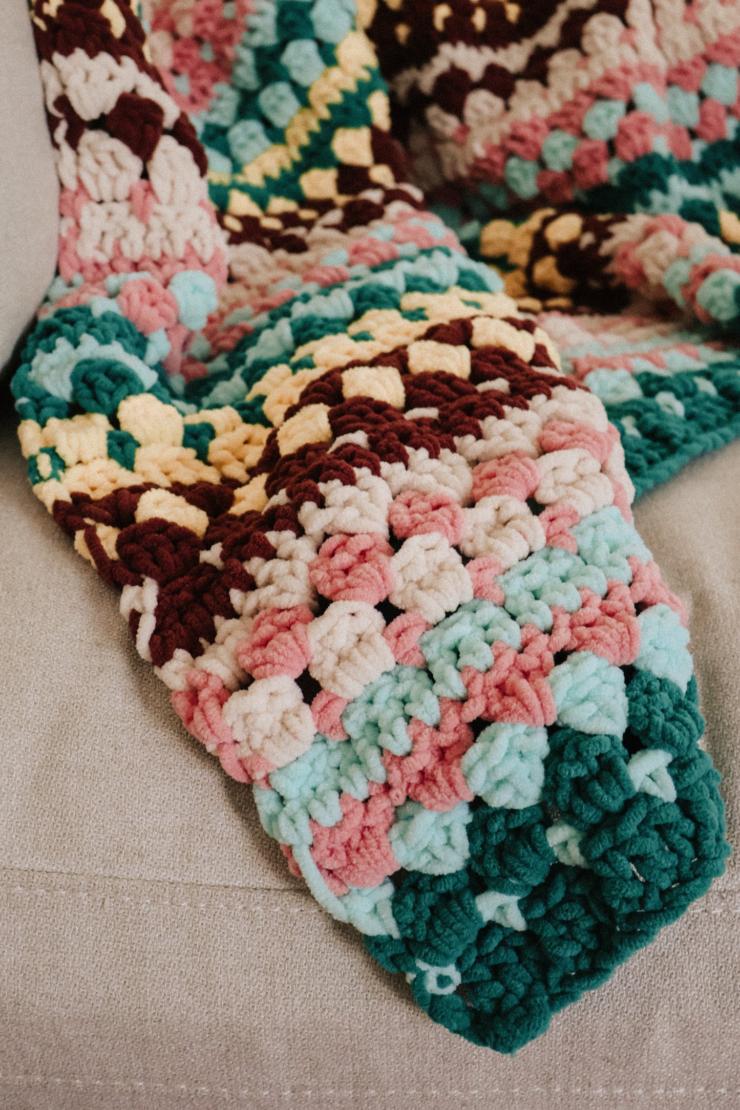Riverbed Blanket, Bulky Version - Crochet Pattern