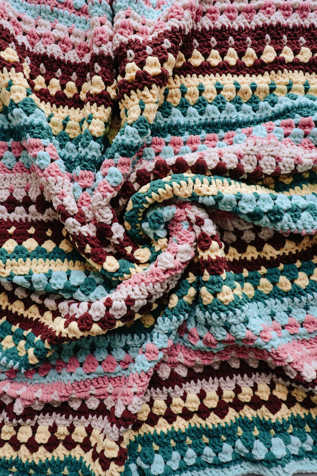 Riverbed Blanket, Bulky Version - Crochet Pattern
