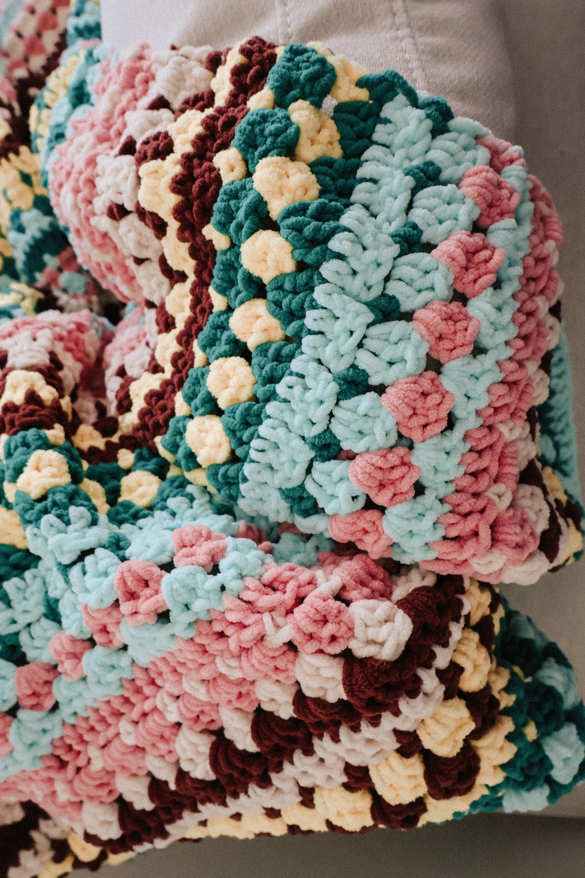 Riverbed Blanket, Bulky Version - Crochet Pattern