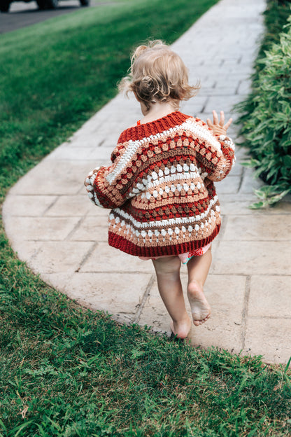 Riverbed Cardigan Junior - Crochet Pattern