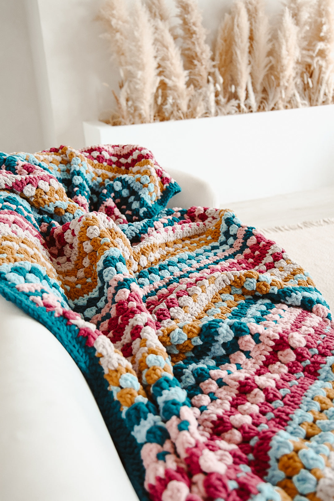 Riverbed Blanket, Chunky Version - Crochet Pattern