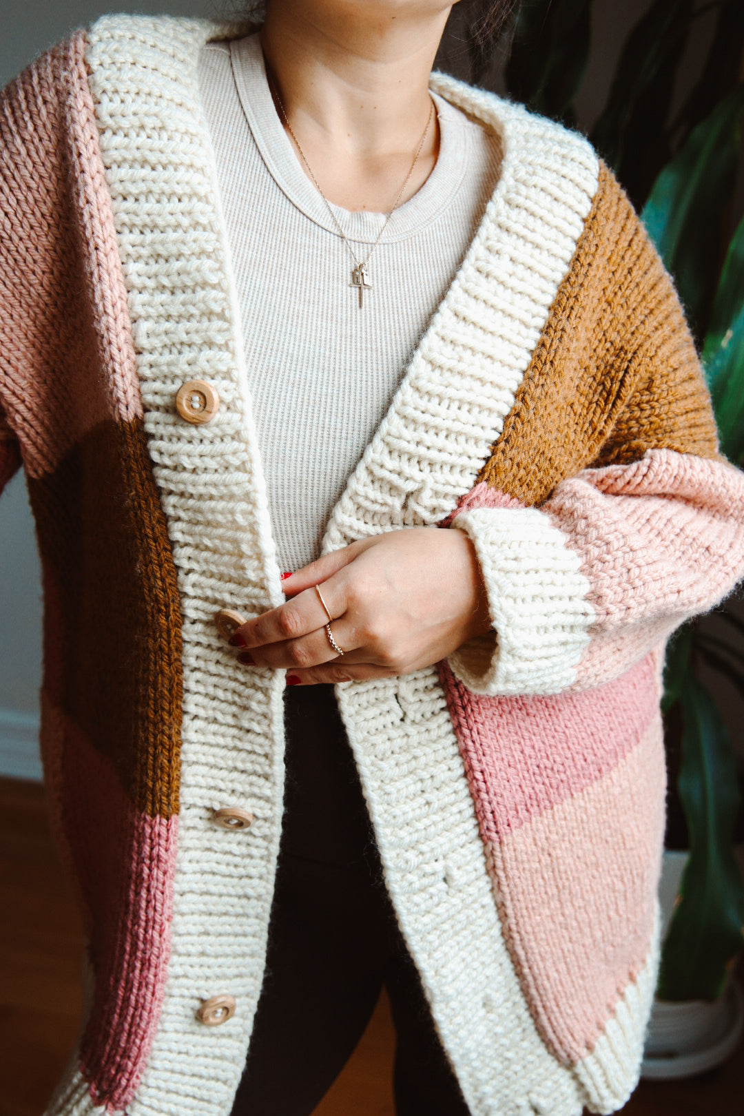 Big Patchwork Cardigan - Knitting Pattern – CJ Dsgn