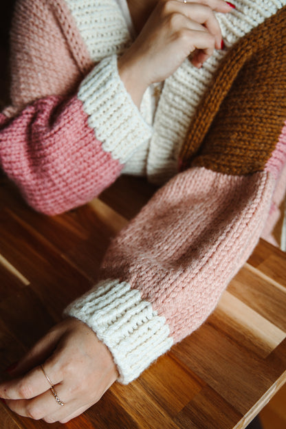 Big Patchwork Cardigan - Knitting Pattern