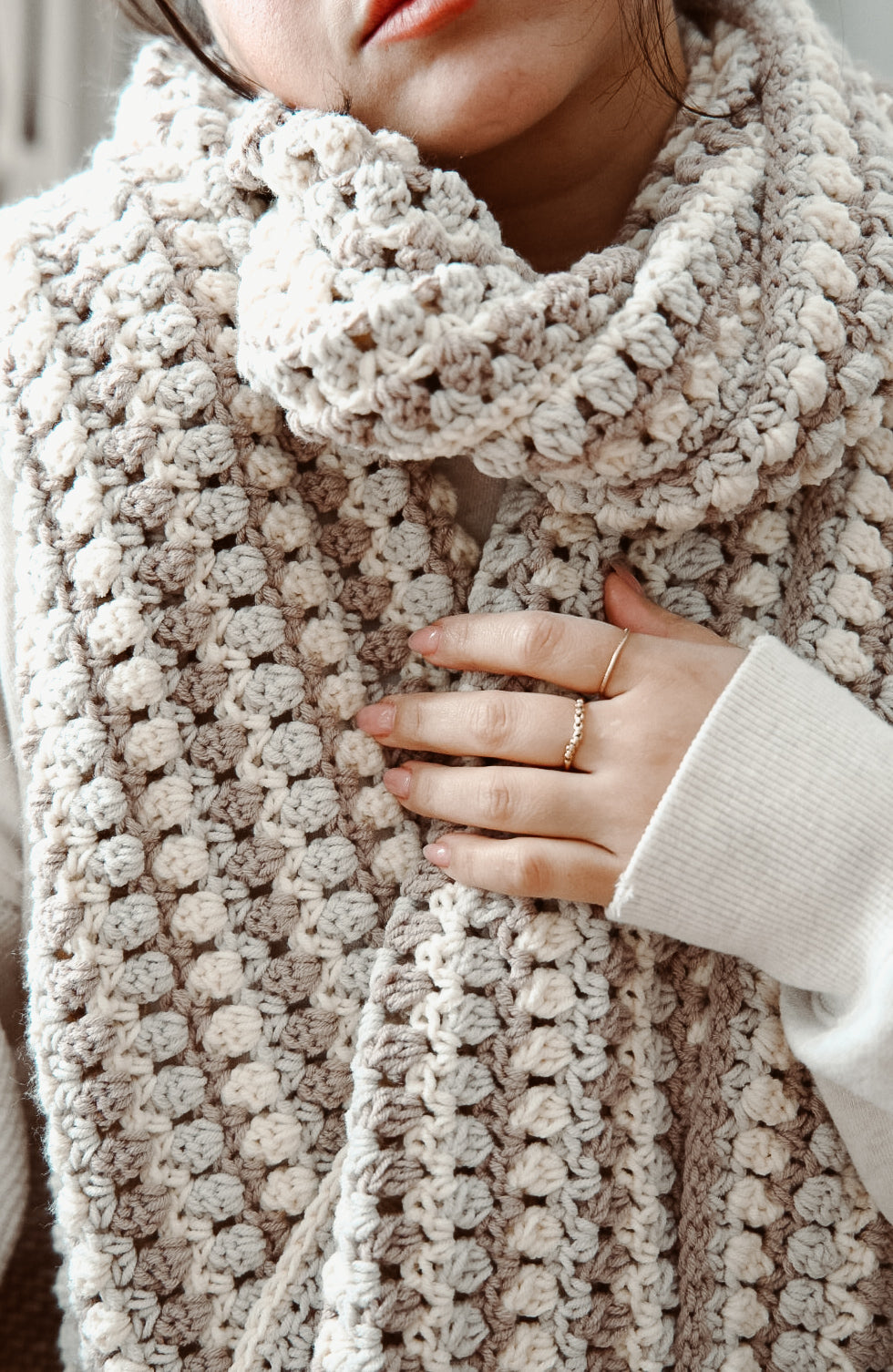 70s Blanket Scarf - Crochet Pattern