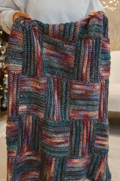 Log Cabin Blanket - Crochet Pattern