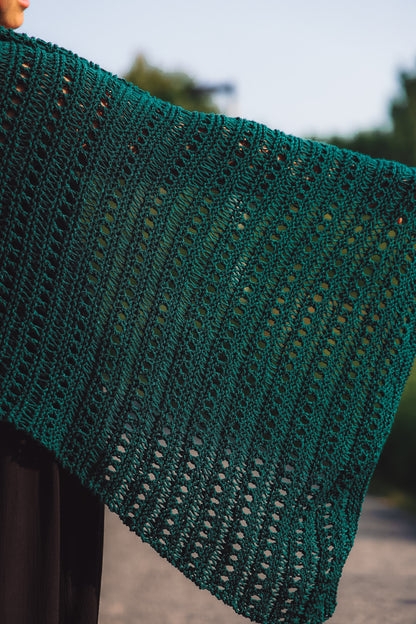 Evening Glow Wrap - Knitting Pattern