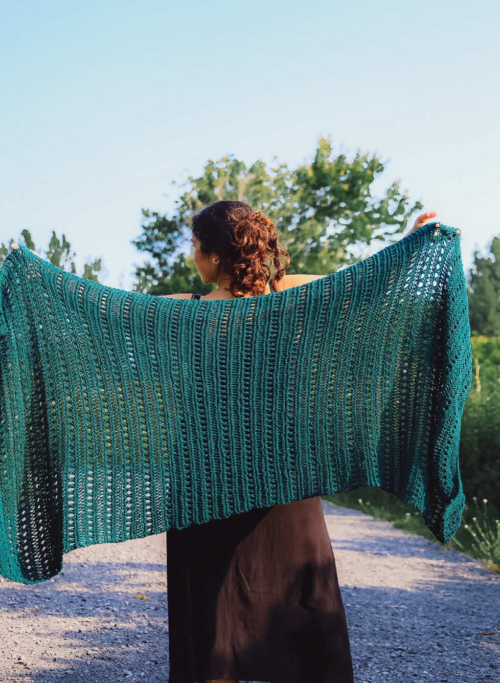 Evening Glow Wrap - Knitting Pattern