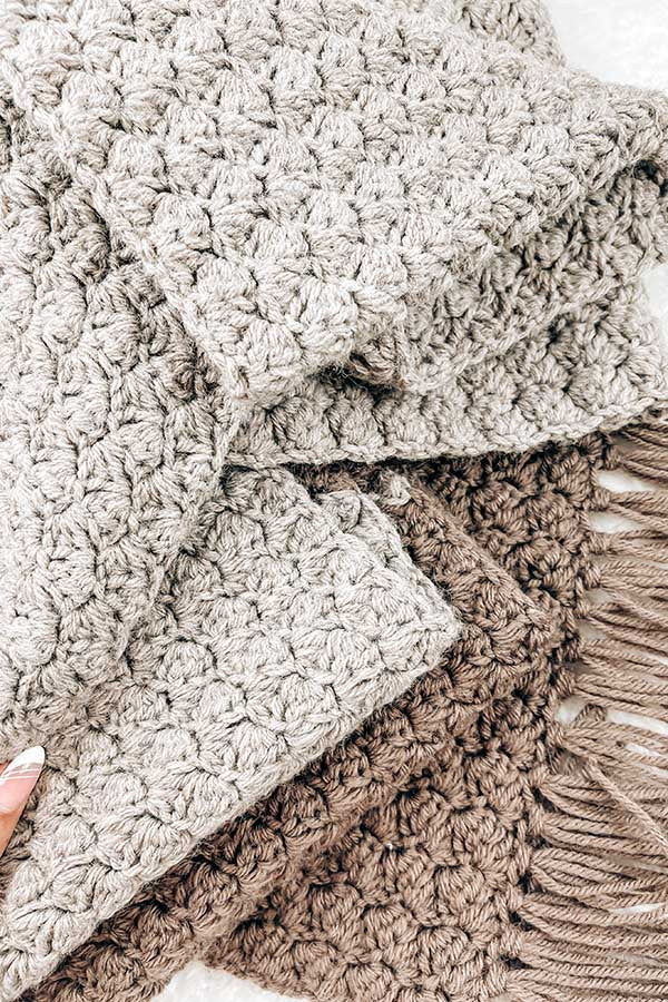 The Amber Blanket Scarf – Easy Crochet Pattern - CJ Design Blog