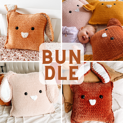 Sweet Bunny Pillows BUNDLE - 3 sizes