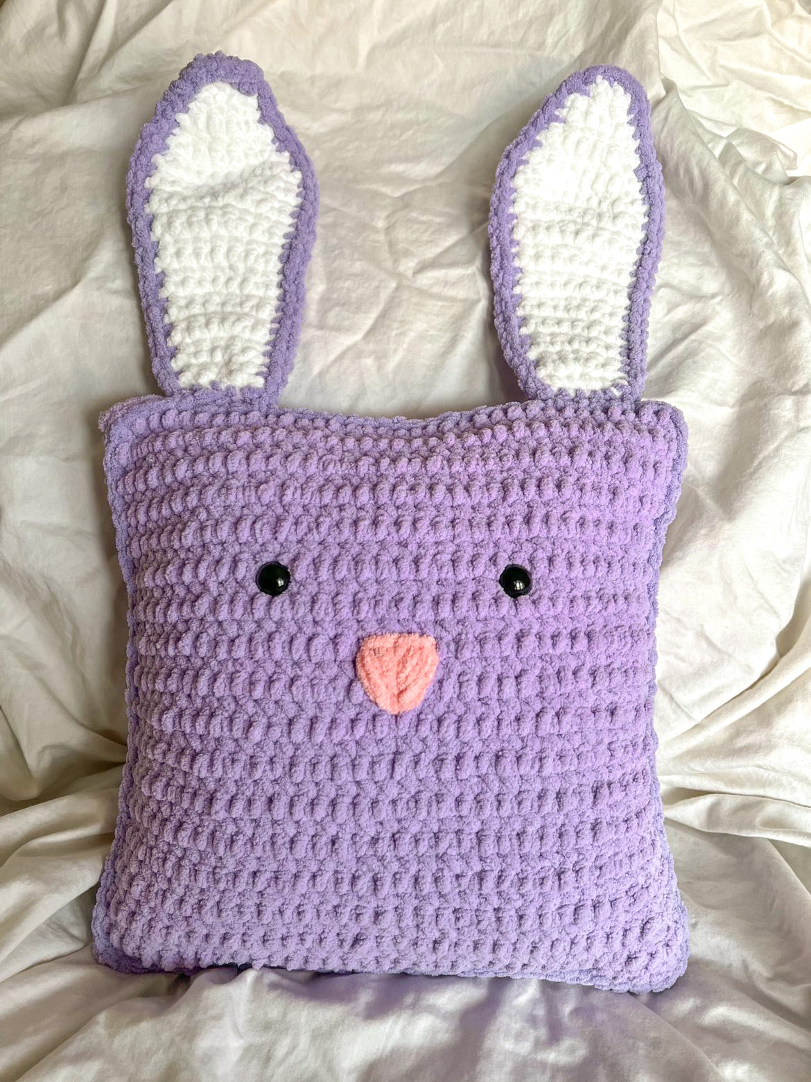 Sweet Bunny Pillow Crochet Pattern - Mini