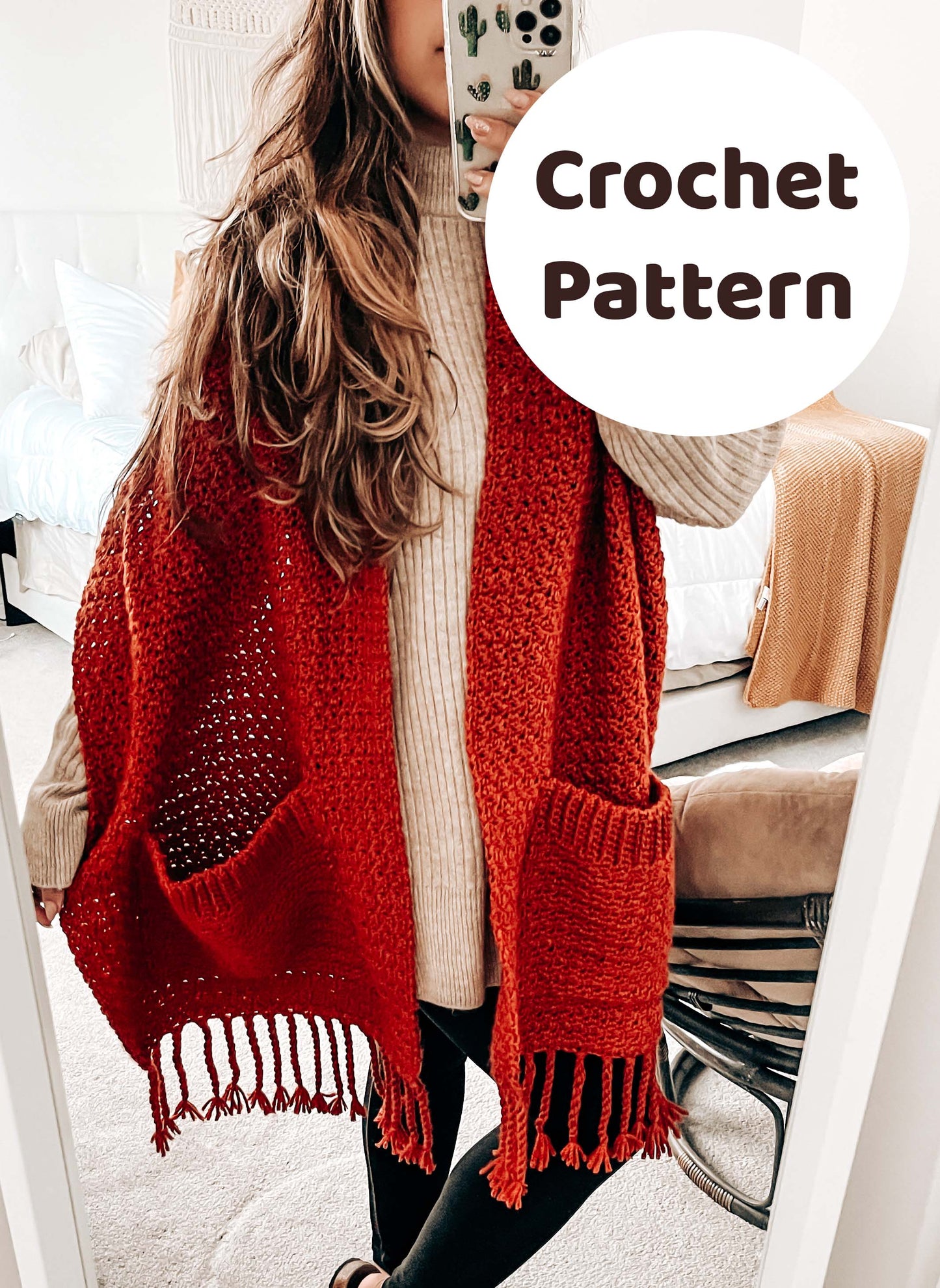 The Amber Blanket Scarf - Crochet Pattern